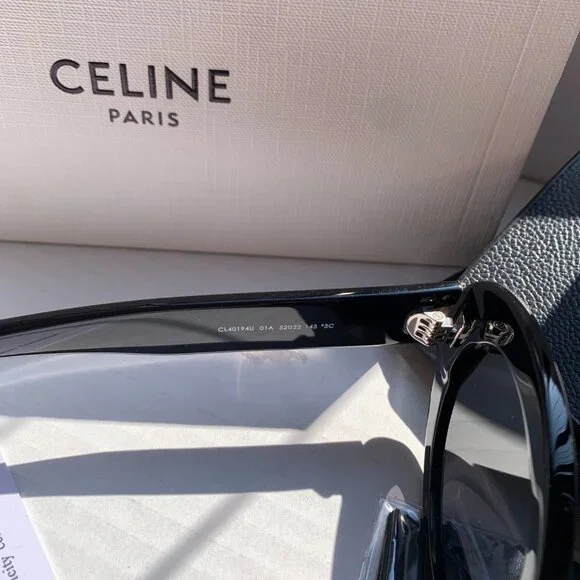 CELINE Black Oval Sunglasses for Women - Picture 4 of 5